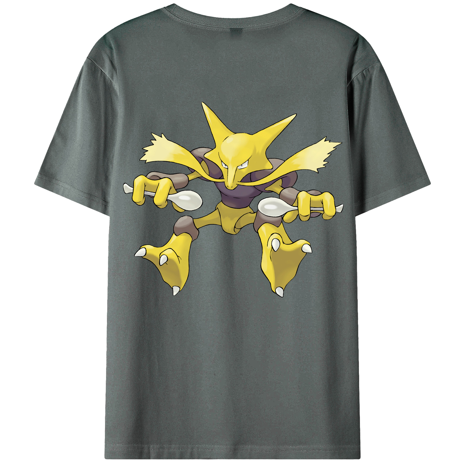 （画像用） ポケットモンスター Pokémon 綿100％ メンズ半袖Tシャツ（バックプリント） 通気性